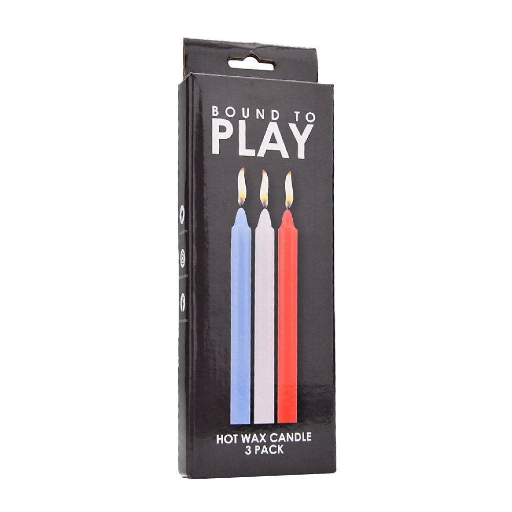 Bound to Play. Hot Wax Candles (3 Pack) - Allure Adornments