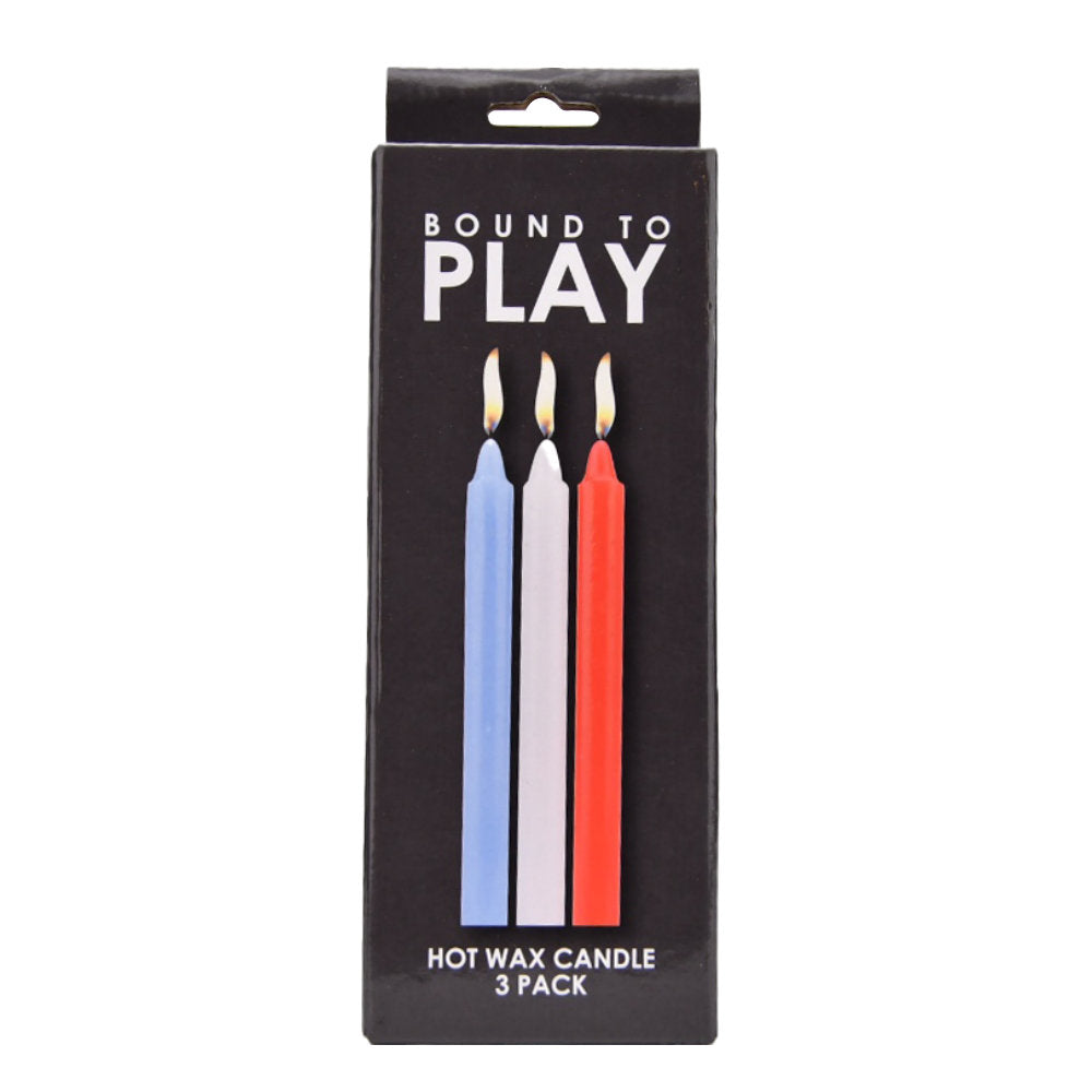 Bound to Play. Hot Wax Candles (3 Pack) - Allure Adornments