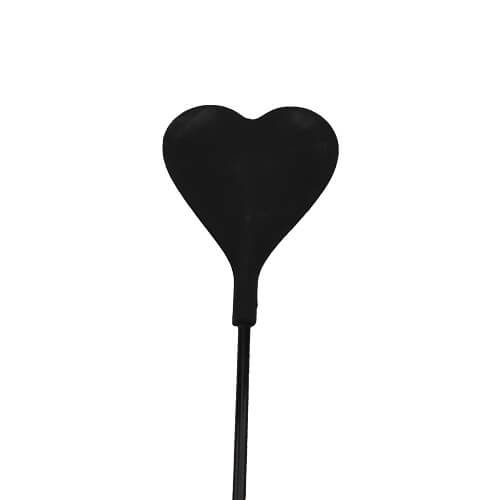 Bound to Please Silicone Heart Shaped Crop with Feather Tickler - Allure Adornments