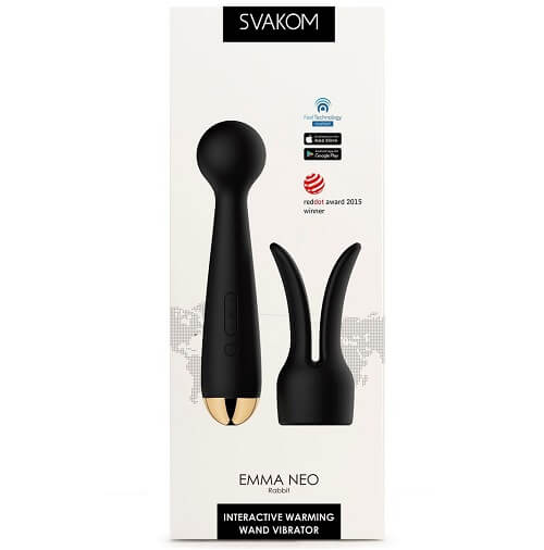Svakom Emma Neo Interactive App Controlled Heating Magic Wand - Allure Adornments