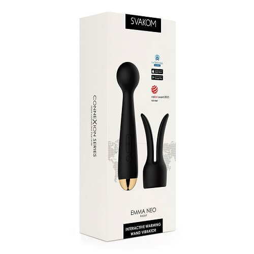 Svakom Emma Neo Interactive App Controlled Heating Magic Wand - Allure Adornments