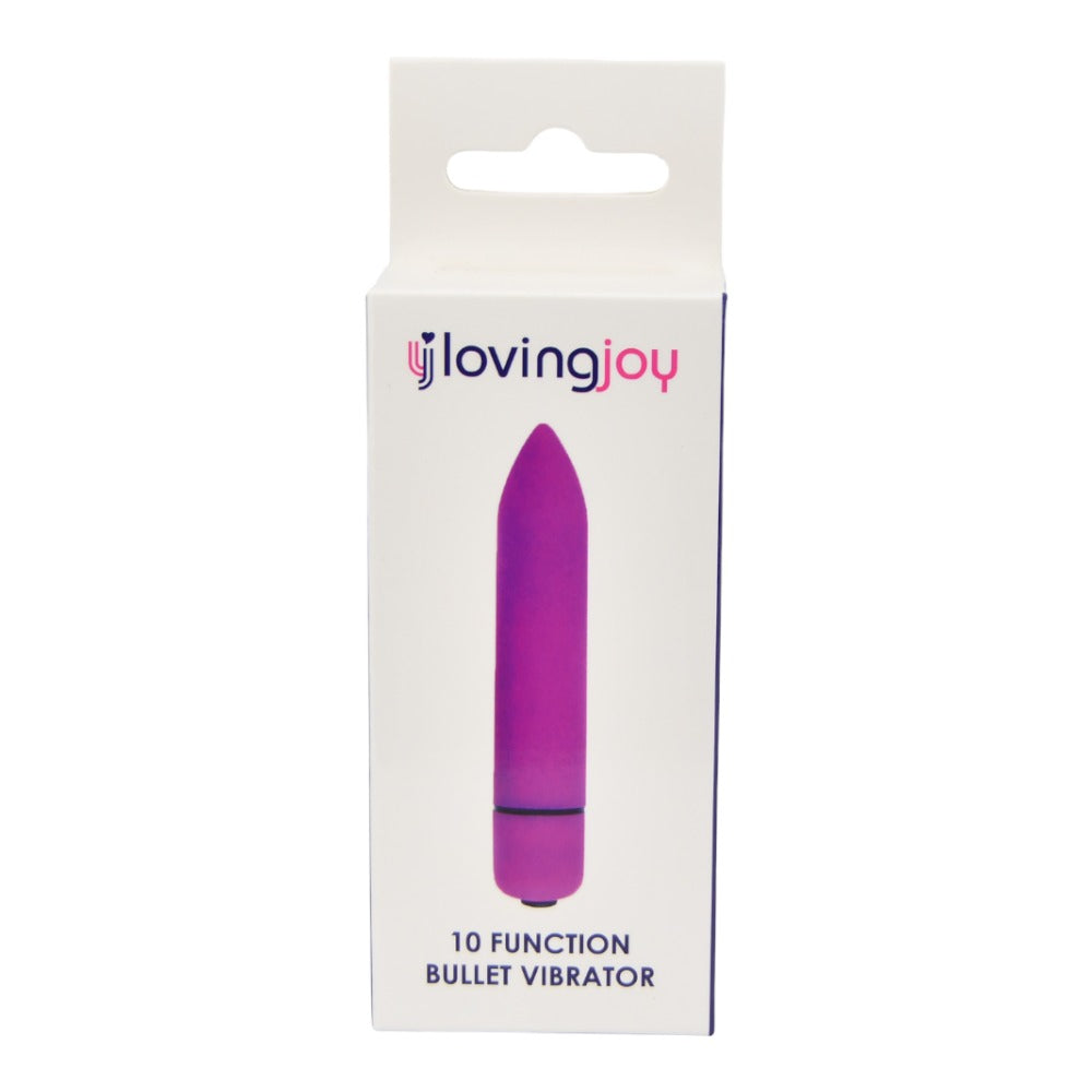 Loving Joy 10 Function Purple Bullet Vibrator - Allure Adornments