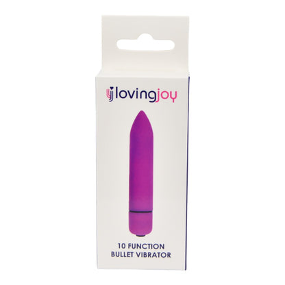 Loving Joy 10 Function Purple Bullet Vibrator - Allure Adornments