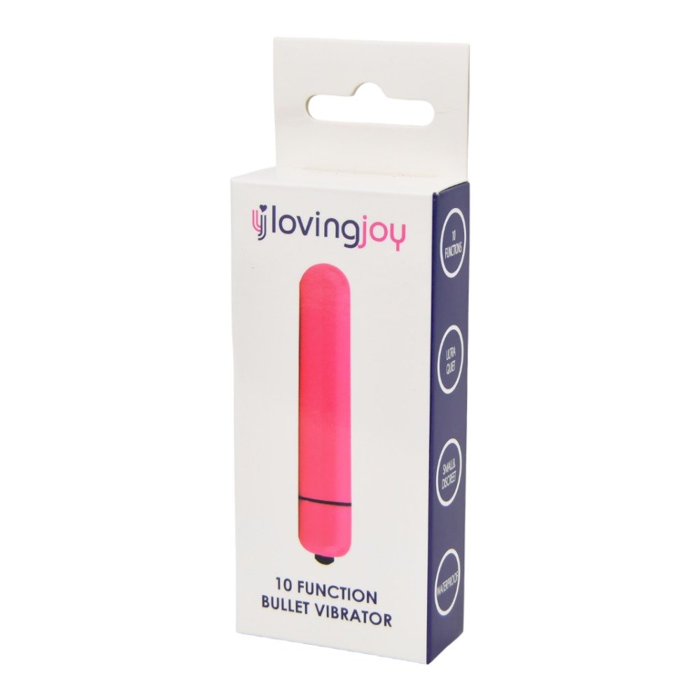 Loving Joy 10 Function Pink Bullet Vibrator - Allure Adornments