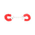 Bound to Play. Heavy Duty Furry Handcuffs Red