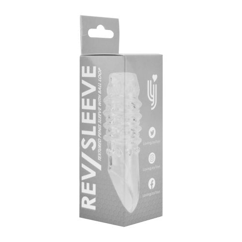Rev-Sleeves Textured Penis Sleeve with Ball Loop - Allure Adornments