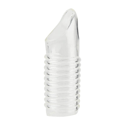Rev-Sleeves Ribbed Penis Sleeve with Ball Loop - Allure Adornments