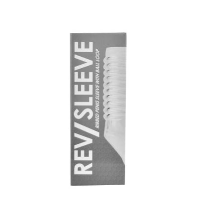 Rev-Sleeves Ribbed Penis Sleeve with Ball Loop - Allure Adornments