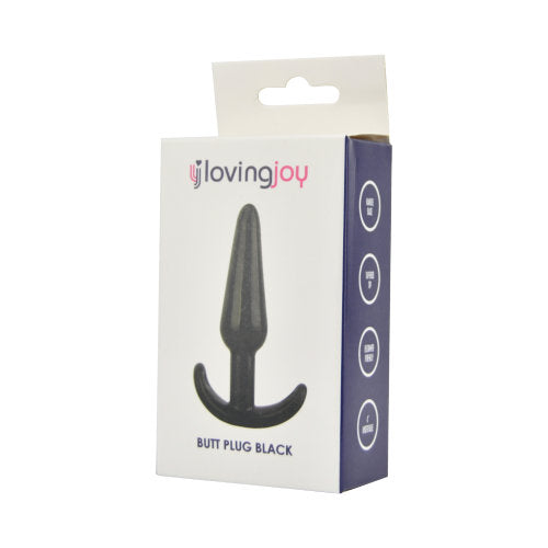 Loving Joy Butt Plug Black - Allure Adornments