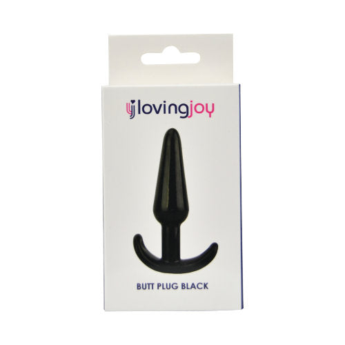 Loving Joy Butt Plug Black - Allure Adornments