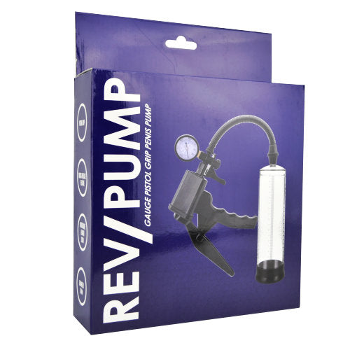 Rev-Pump Gauge Pistol Grip Penis Pump - Allure Adornments