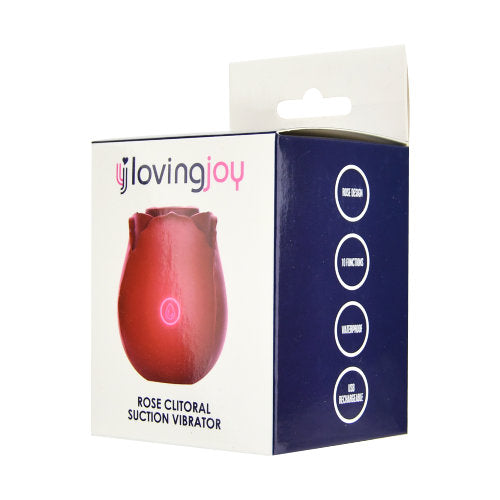 Loving Joy Rose Toy Clitoral Suction Vibrator - Allure Adornments