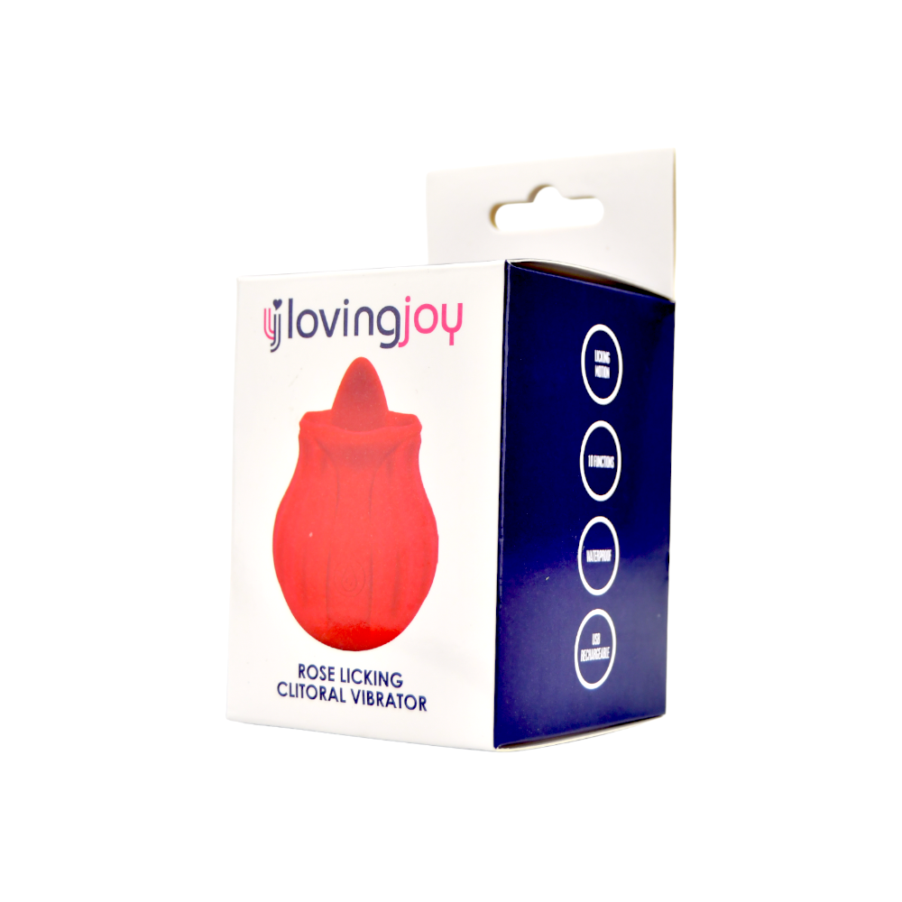 Loving Joy Rose Licking Clitoral Vibrator - Allure Adornments
