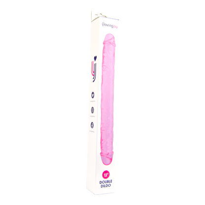 Loving Joy 12 Inch Double Dildo Pink - Allure Adornments
