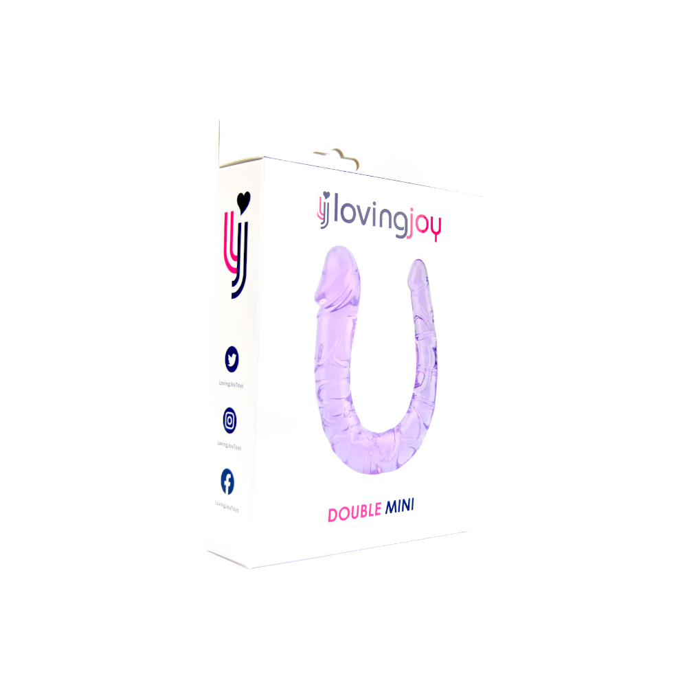 Loving Joy Double Mini Dildo Purple - Allure Adornments