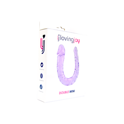 Loving Joy Double Mini Dildo Purple - Allure Adornments