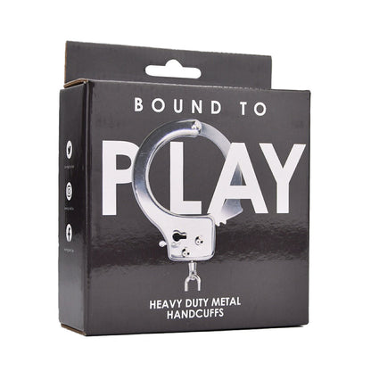 Bound to Play. Heavy Duty Metal Handcuffs - Allure Adornments