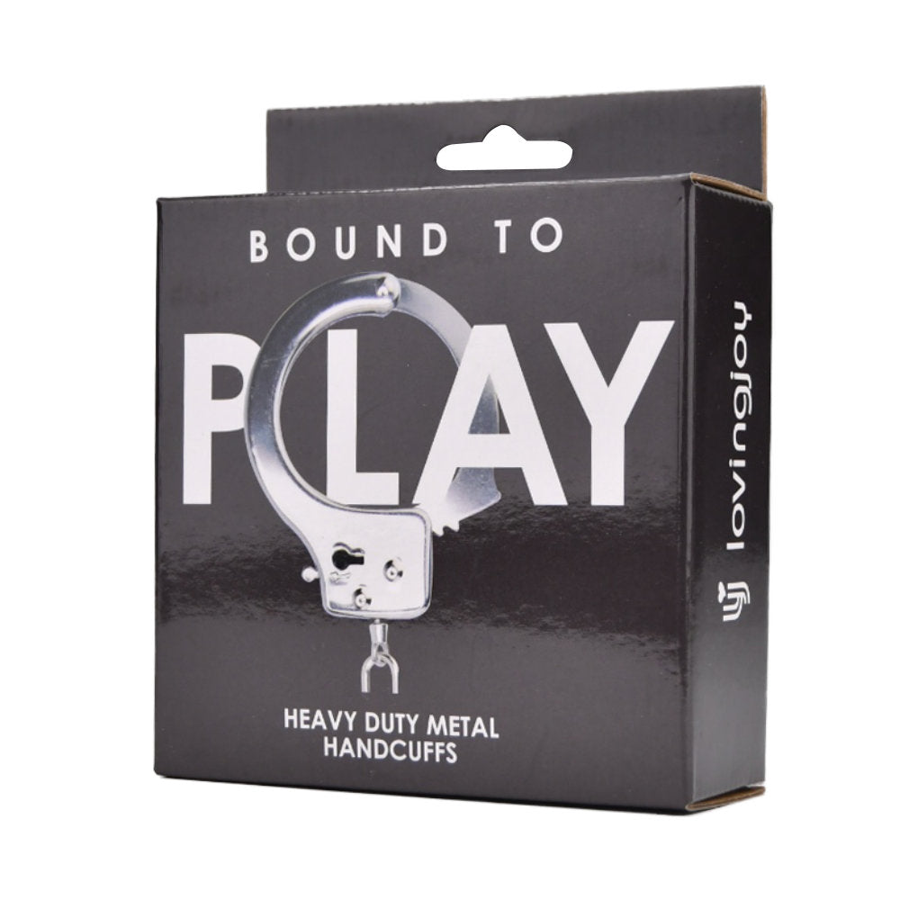 Bound to Play. Heavy Duty Metal Handcuffs - Allure Adornments