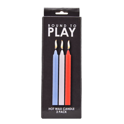 Bound to Play. Hot Wax Candles (3 Pack) - Allure Adornments