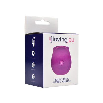 Loving Joy Rose Toy Clitoral Suction Vibrator Purple - Allure Adornments