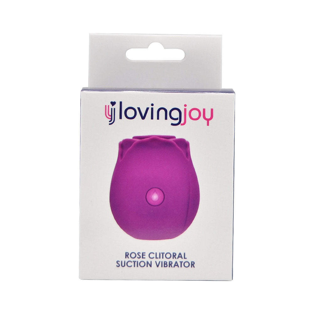 Loving Joy Rose Toy Clitoral Suction Vibrator Purple - Allure Adornments