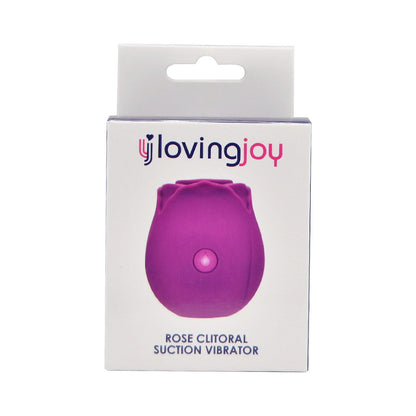 Loving Joy Rose Toy Clitoral Suction Vibrator Purple - Allure Adornments