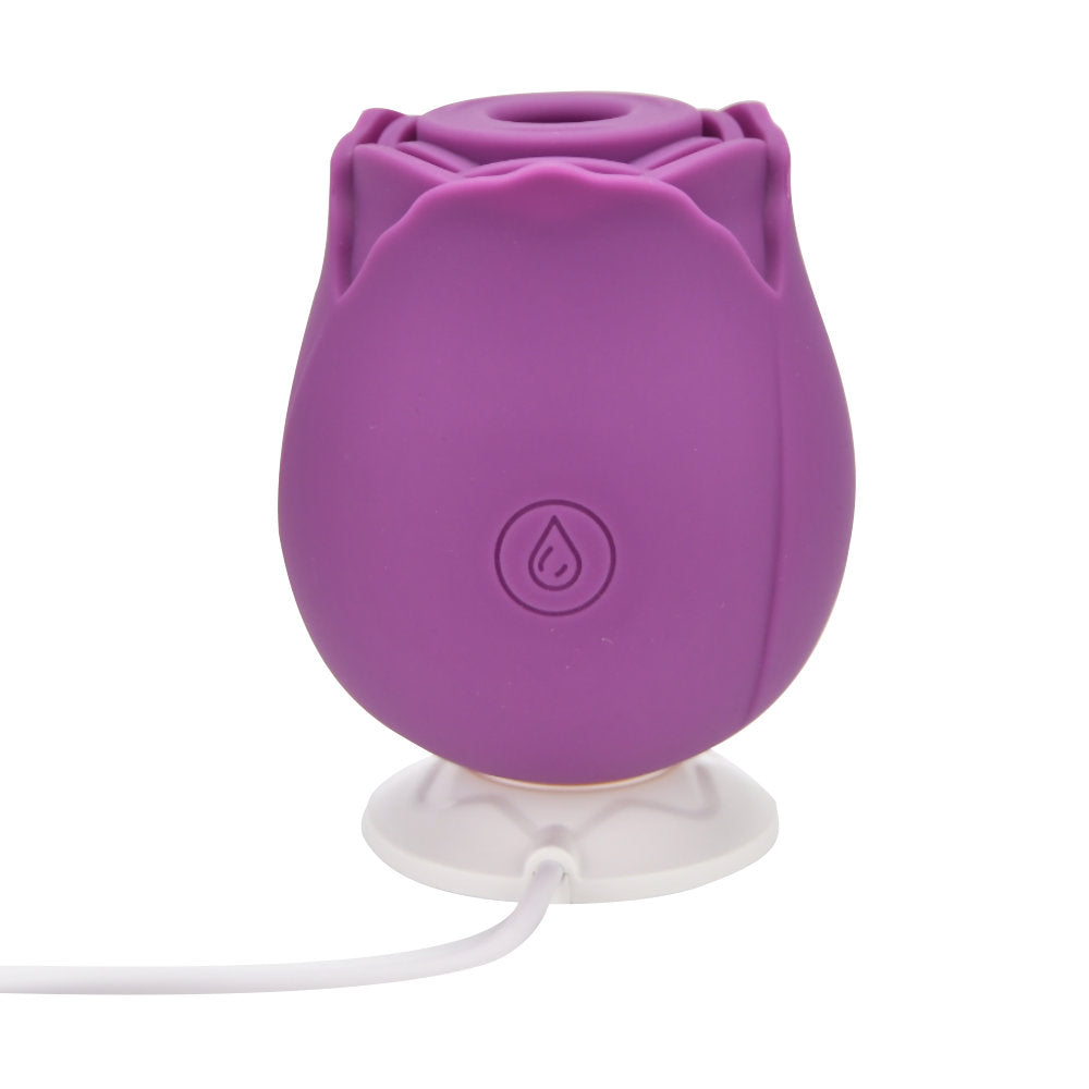 Loving Joy Rose Toy Clitoral Suction Vibrator Purple - Allure Adornments