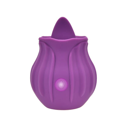 Loving Joy Rose Licking Clitoral Vibrator Purple - Allure Adornments
