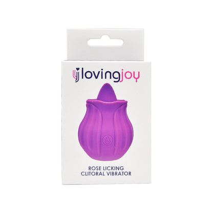 Loving Joy Rose Licking Clitoral Vibrator Purple - Allure Adornments