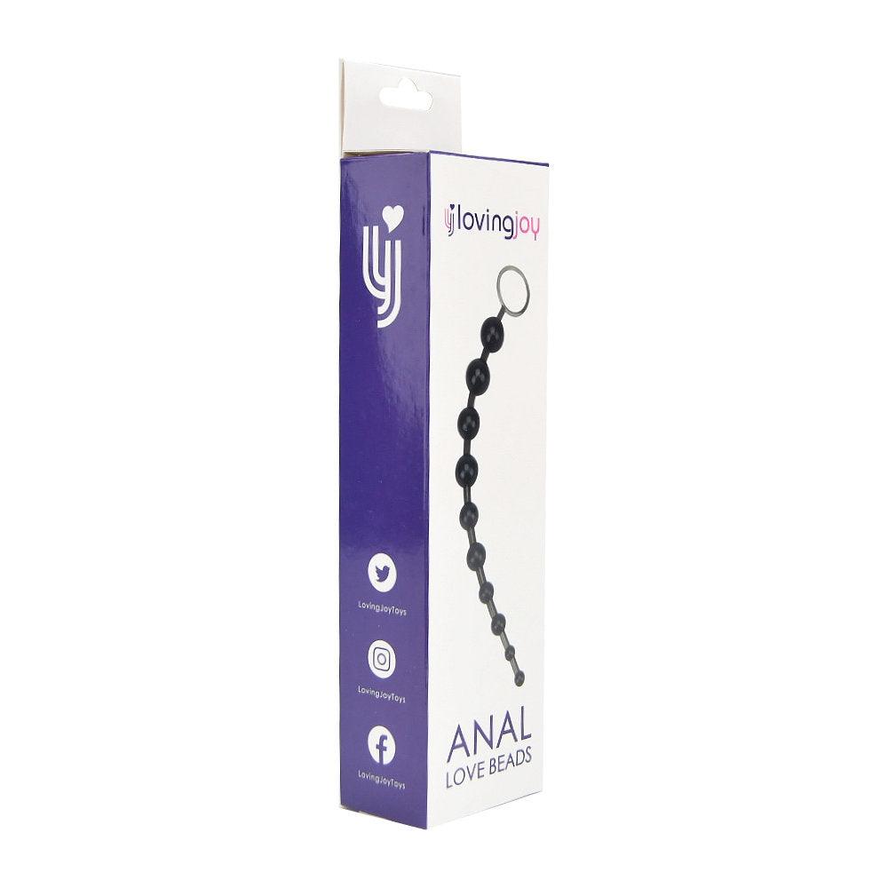 Loving Joy Anal Love Beads Black - Allure Adornments