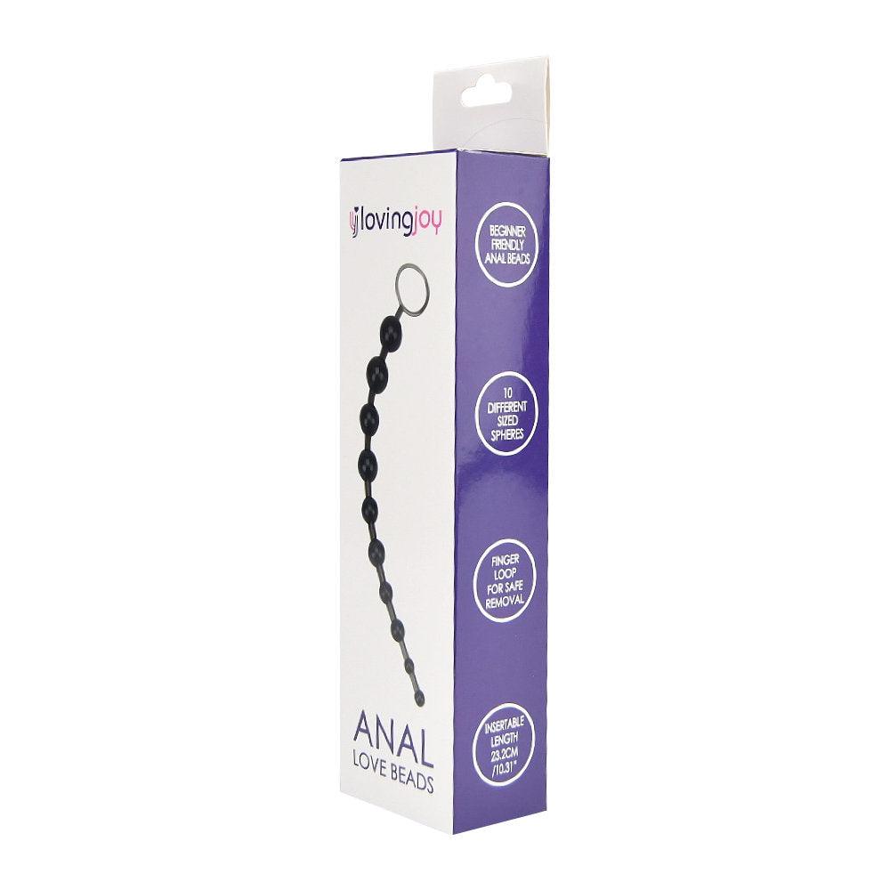 Loving Joy Anal Love Beads Black - Allure Adornments