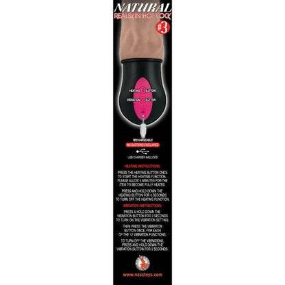 Realistic Warming 7 inch Vibrating Dildo Vanilla - Allure Adornments