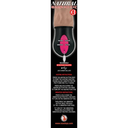 Realistic Warming and Thrusting Vibrating Dildo Flesh - Allure Adornments