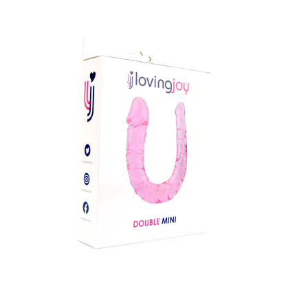 Loving Joy Double Mini Dildo Pink - Allure Adornments