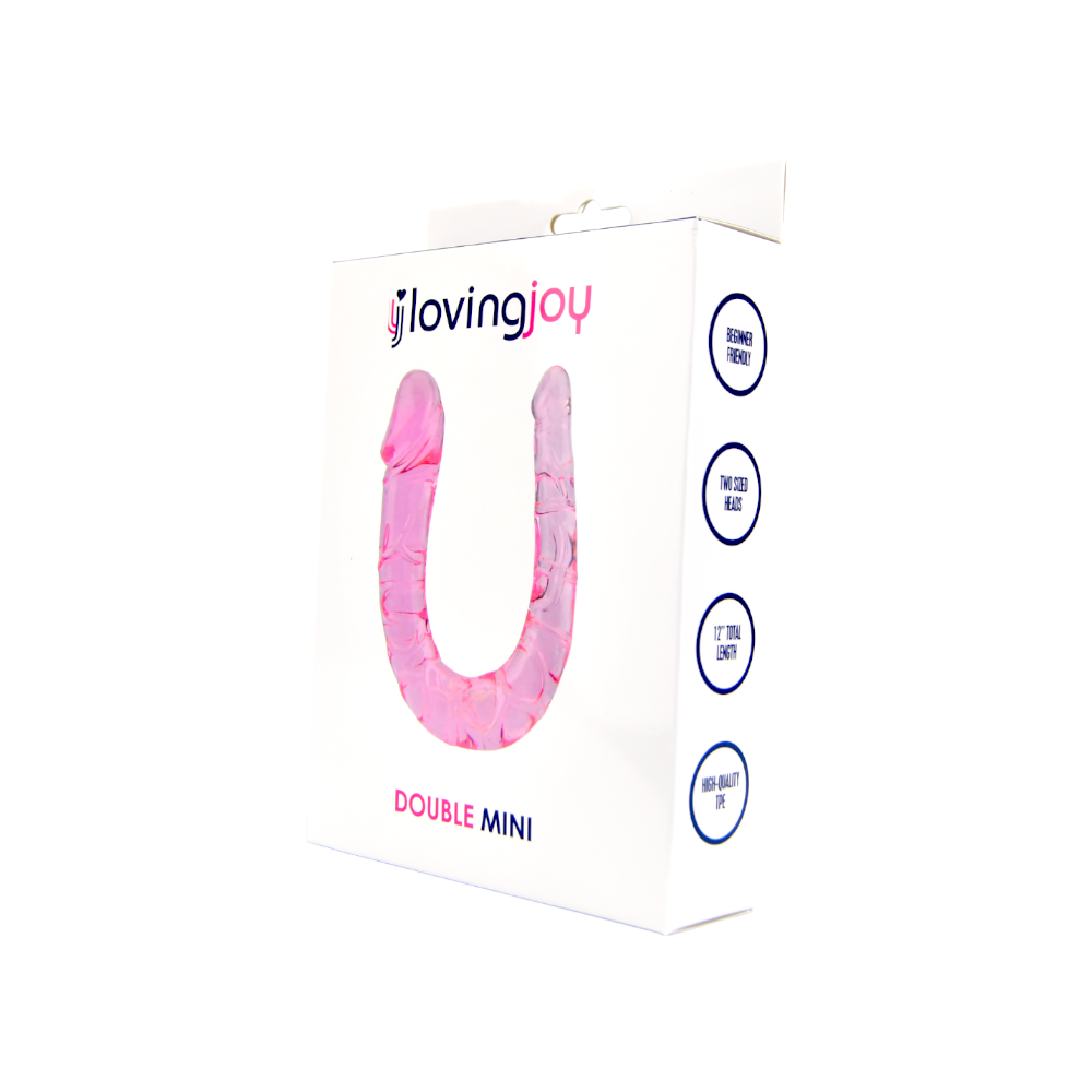 Loving Joy Double Mini Dildo Pink - Allure Adornments