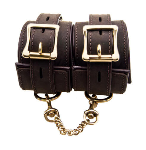 BOUND Nubuck Leather Wrist Restraints - Allure Adornments