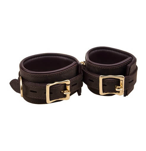 BOUND Nubuck Leather Ankle Restraints - Allure Adornments