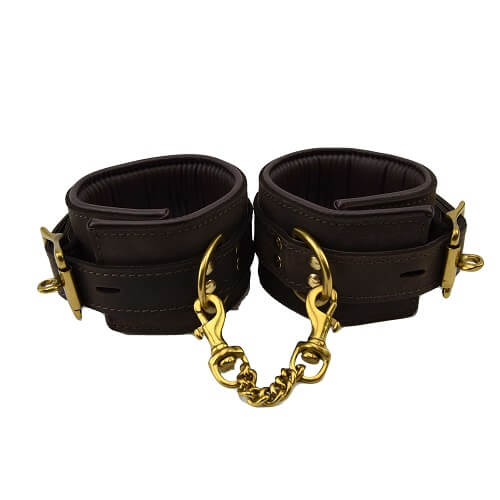 BOUND Nubuck Leather Ankle Restraints - Allure Adornments