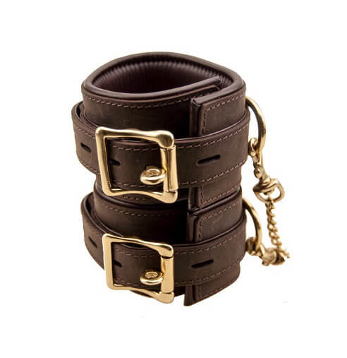 BOUND Nubuck Leather Ankle Restraints - Allure Adornments