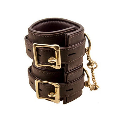 BOUND Nubuck Leather Ankle Restraints - Allure Adornments