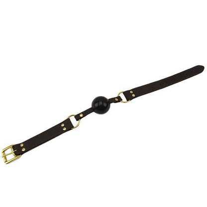 BOUND Nubuck Leather Solid Ball Gag - Allure Adornments
