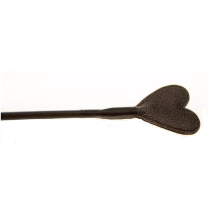 BOUND Nubuck Leather Heart-Shaped Crop - Allure Adornments