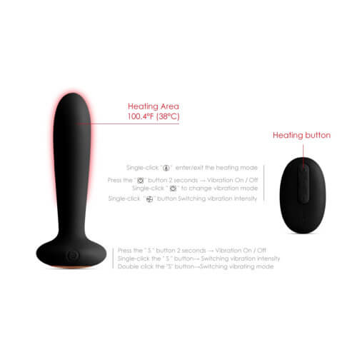 Svakom Primo Remote Control Warming Butt Plug - Allure Adornments