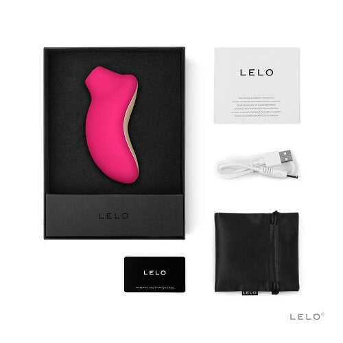 LELO SONA Sonic Clitoral Massager - Cerise - Allure Adornments