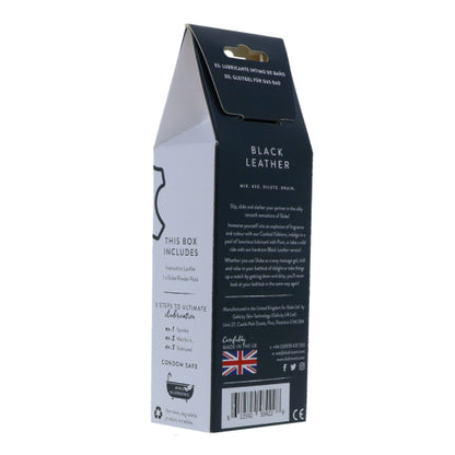 Slube Black Leather Water Based Bath Gel 250g - Allure Adornments