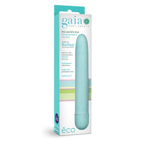 Gaia Biodegradable Eco Vibrator Blue - Allure Adornments