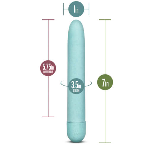 Gaia Biodegradable Eco Vibrator Blue - Allure Adornments