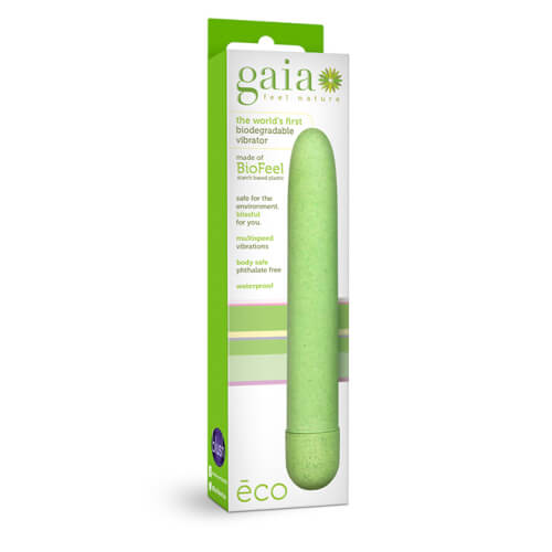 Gaia Biodegradable Eco Vibrator Green - Allure Adornments