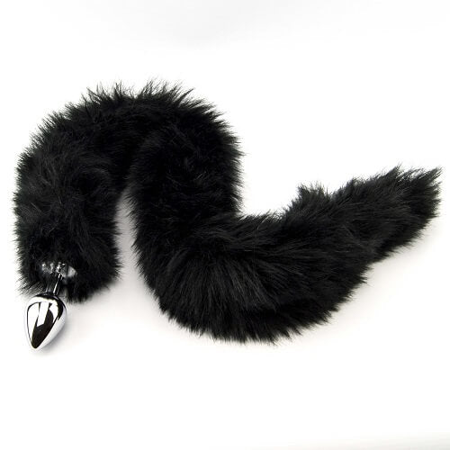 Furry Fantasy Black Panther Tail Butt Plug - Allure Adornments