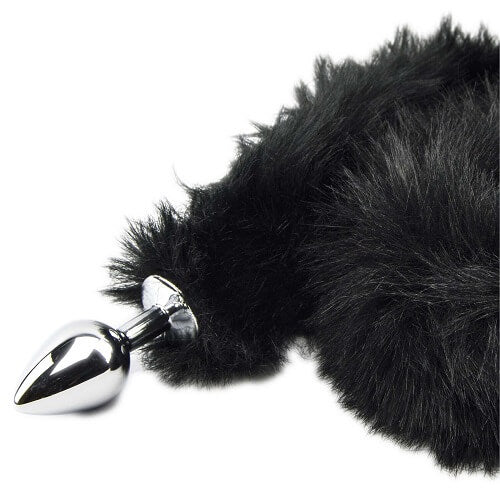 Furry Fantasy Black Panther Tail Butt Plug - Allure Adornments